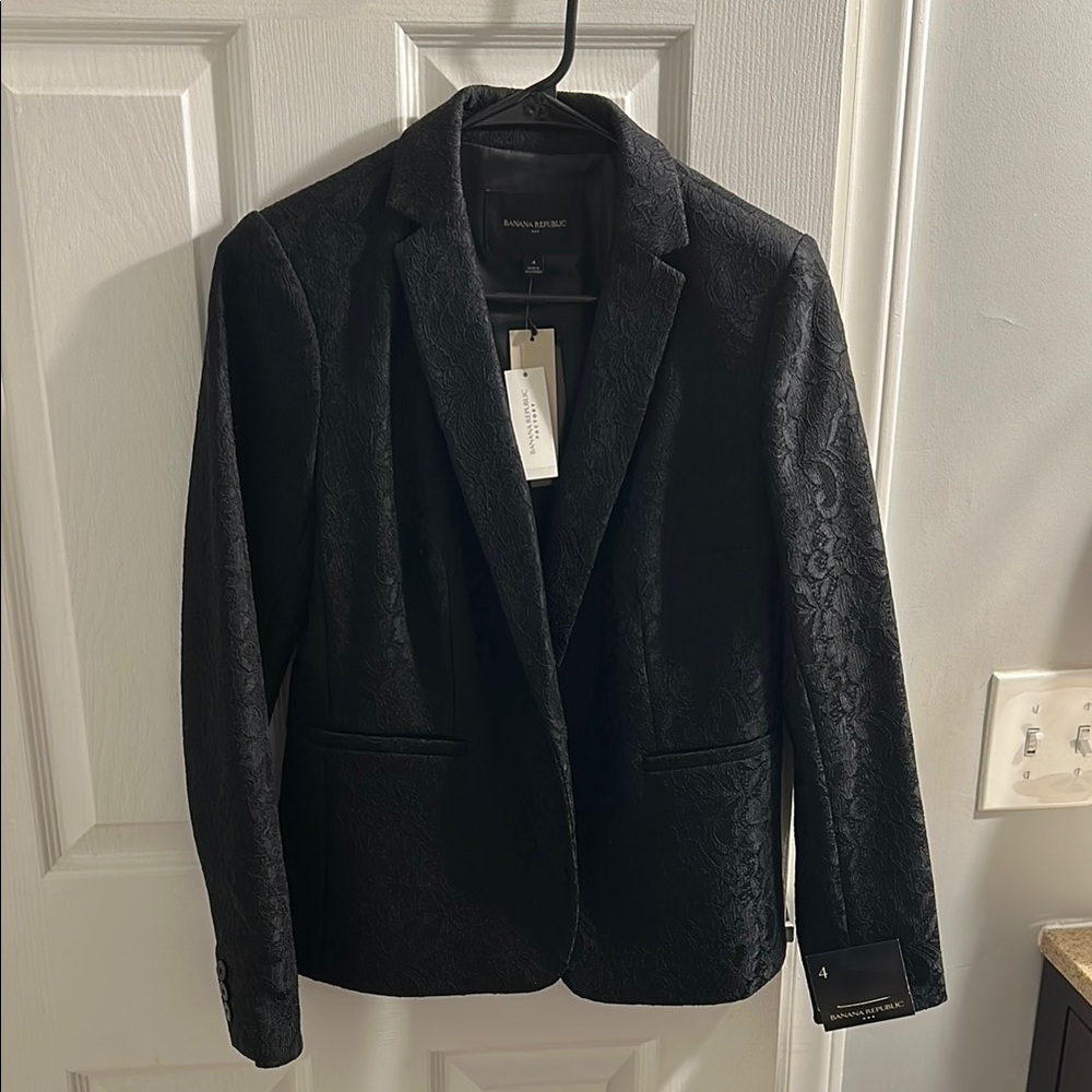 Banana Republic Black Lace Blazer